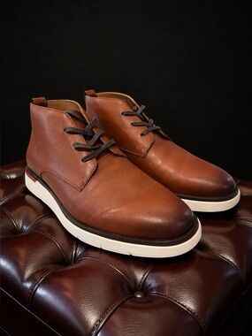 Allen Edmonds Carson Chukka Boots Men’s 10.5 Brown Leather Dress Casual USA